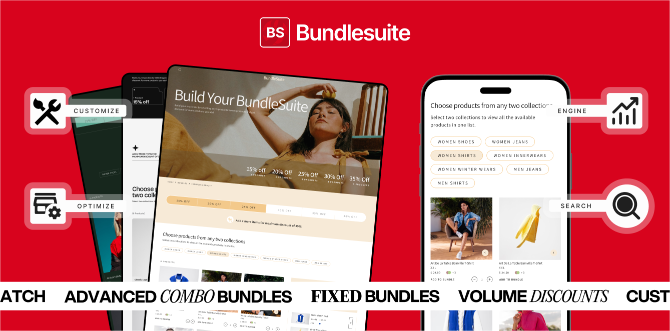 BundleSuite: Shopify app for flexible product bundling.
