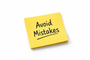 mistakes to avoid