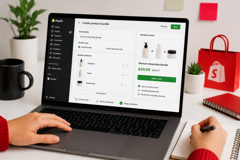 set up product bundle
