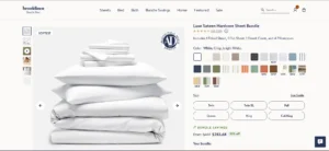 Brooklinen’s Luxe Hardcore Sheet Product Bundle Example