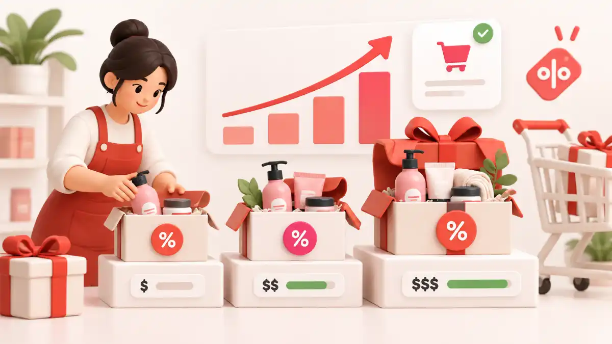 Tiered bundle pricing and incentives that increase Shopify cart value