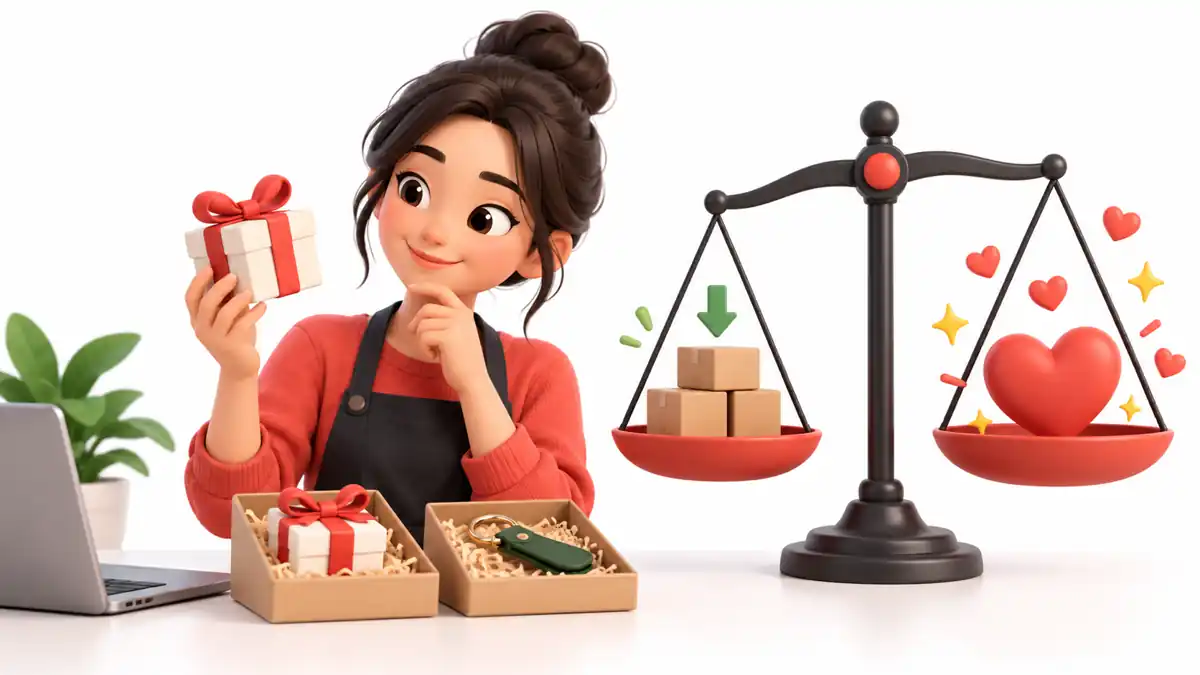 Choosing a relevant free gift with high perceived value while protecting profit margins